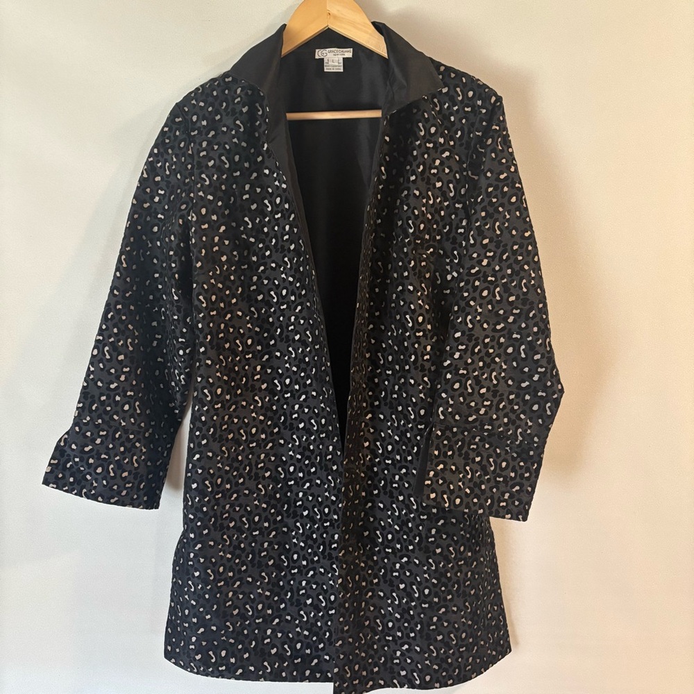 Grace Chuang New York Jacket Large Black White